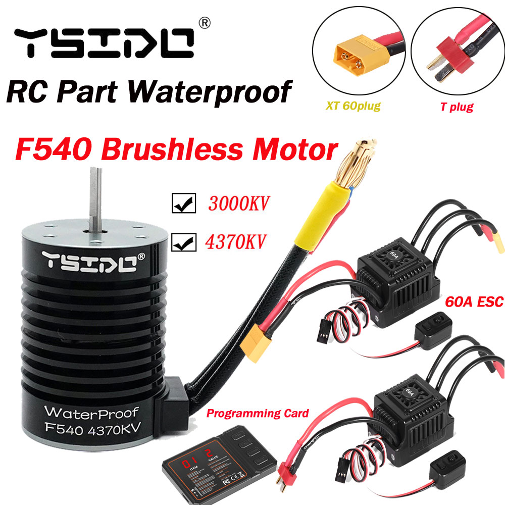 Esc Waterproof 60A - YSIDO RC Parte Motore Brushless Impermeabile