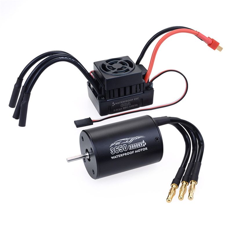 Esc Waterproof 60A - A49K-Motore brushless impermeabile 3650 60A ESC