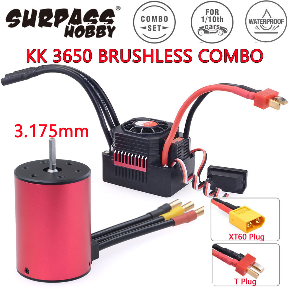 Esc Waterproof 60A - Surpass Hobby KK 3650 Combo Motore