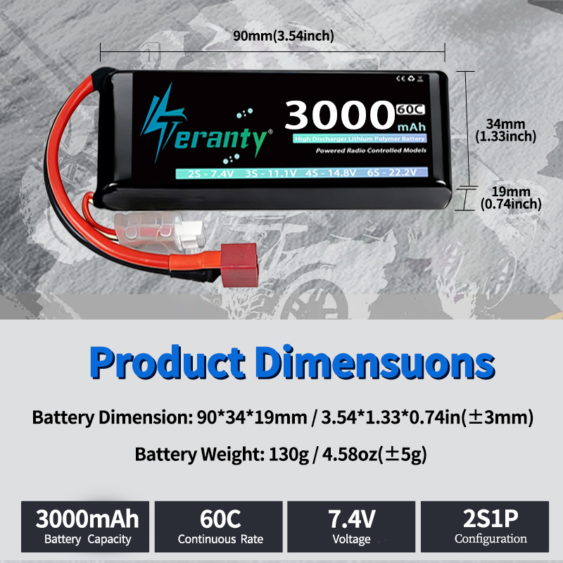 Batteria Lipo TERANTY 2S 3000m - Rc Hobby & Maskinservice I Eskilstuna recensione e prezzo