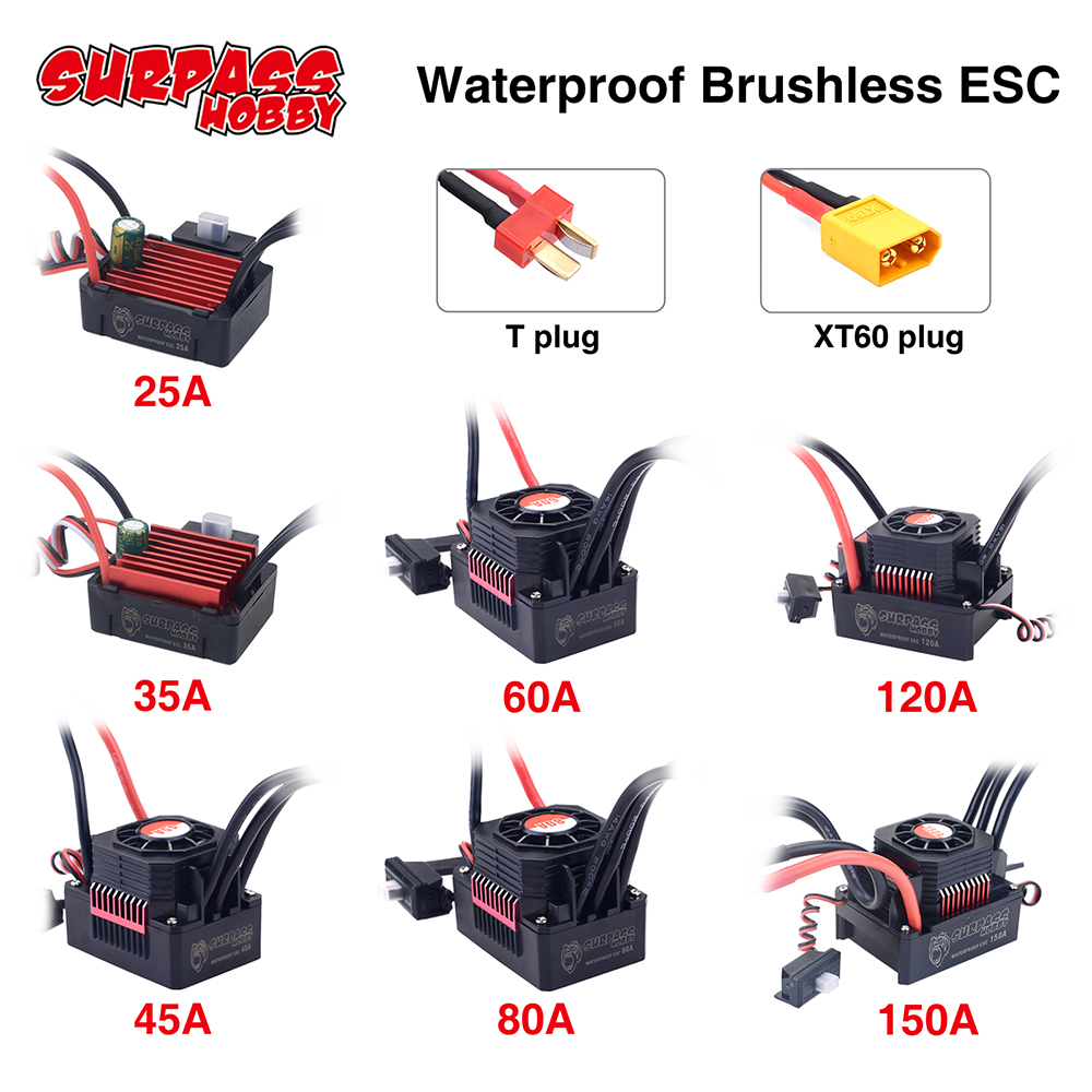 SURPASSHOBBY ESC 150A 80A 120A - Esc Waterproof 60A recensione e prezzo