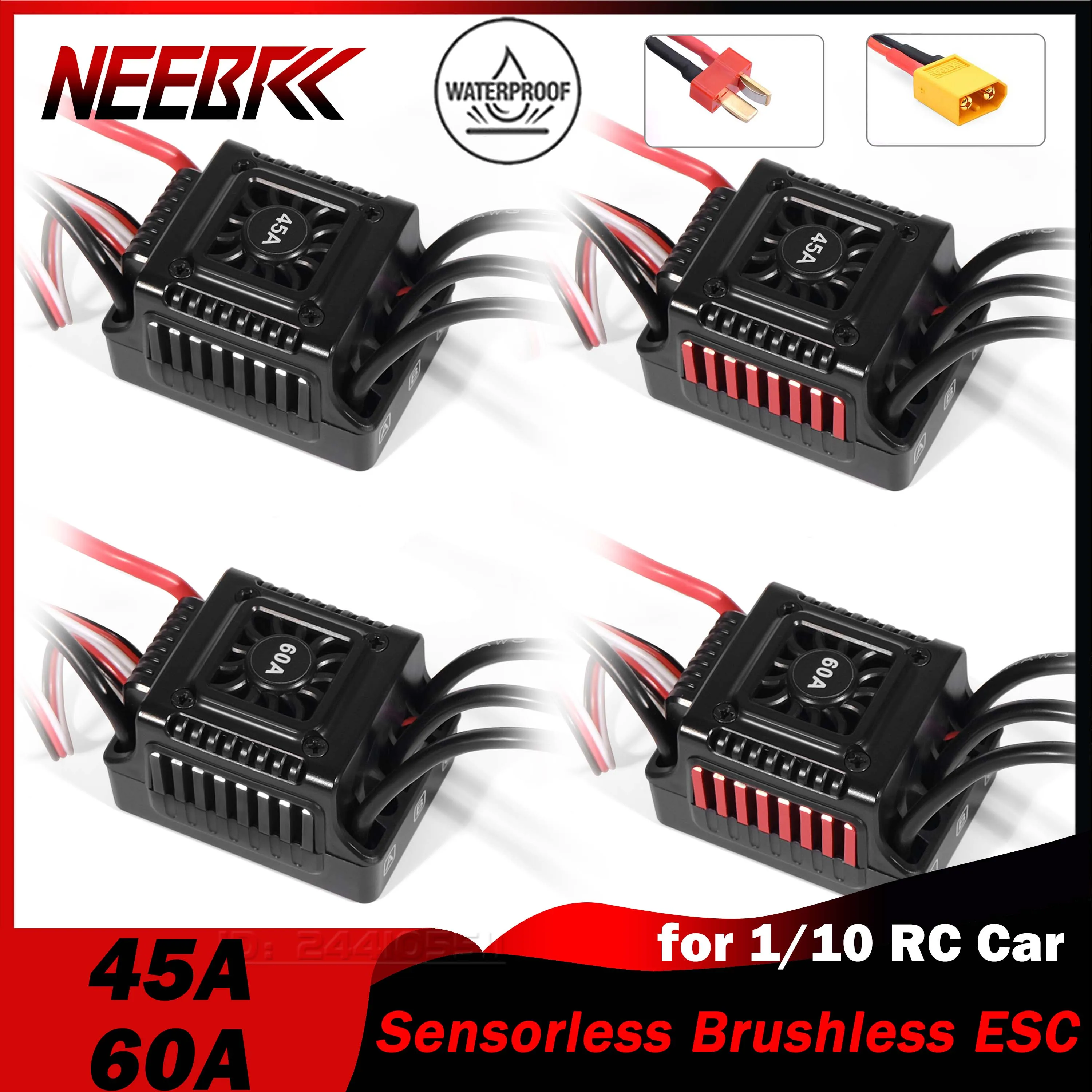 NEEBRC 45A 60A Sensorless Brus - Esc Waterproof 60A recensione e prezzo